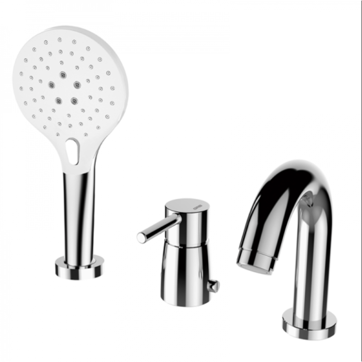 Bateria wannowa stojąca GRB Time z zestawem chrom 46232460
