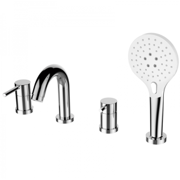Bateria wannowa stojąca GRB Time z zestawem chrom 46233460