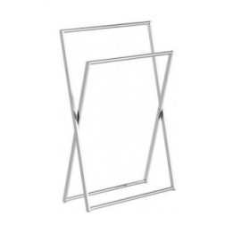 Stojak na ręczniki podwójny składany 60 cm x 25 cm x 89 cm Stella Dodatki 19.209