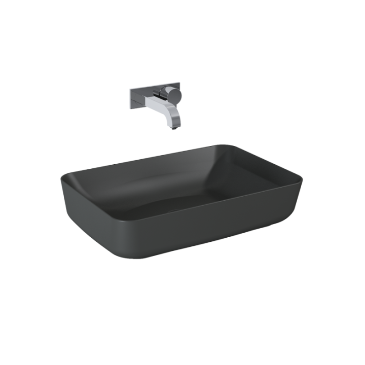 Umywalka nablatowa ELITA NOMIA 50 x 13 x 39 cm anthracite matt 145294