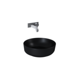 Umywalka nablatowa ELITA LORCA 41.5 x 13.5 x 41.5 cm czarny mat 145084