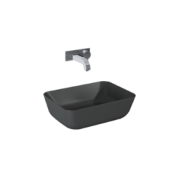 Umywalka nablatowa ELITA RENI 45.5 x 13.5 x 32.5 cm anthracite matt 145098