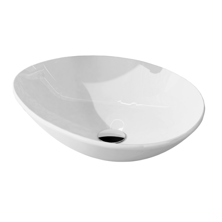 Umywalka nablatowa ELITA OXY 51,2 x 14,5 x 41 cm biała 145078