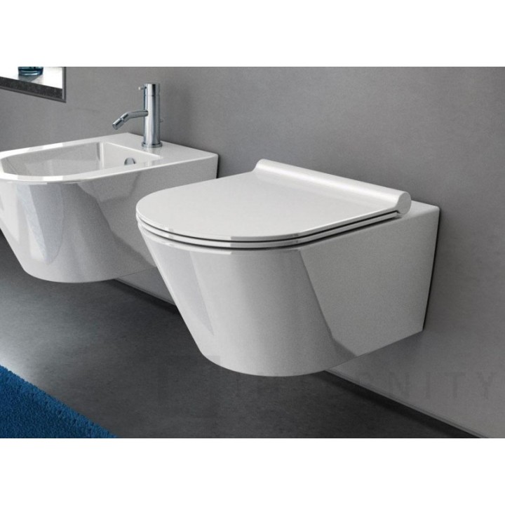 Miska WC wisząca Catalano Zero bezrantowa NewFlush 55 x 35cm biała