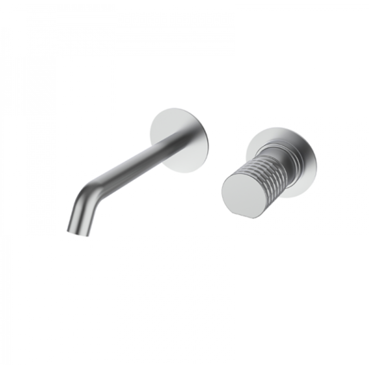 Bateria umywalkowa podtynkowa GRB Aura wylewka 150mm bez korka inox 75535753
