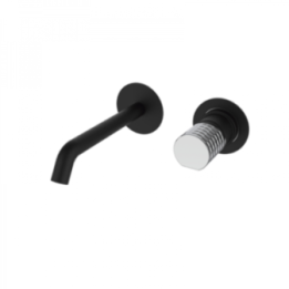 Bateria umywalkowa podtynkowa GRB Aura wylewka 200mm bez korka czarna 75534752