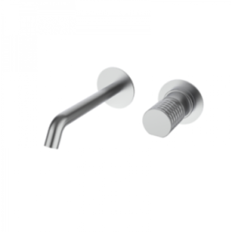 Bateria umywalkowa podtynkowa GRB Aura wylewka 200mm bez korka inox 75534753