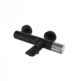 Bateria wannowo-natryskowa GRB Aura z zestawem czarna 75332752