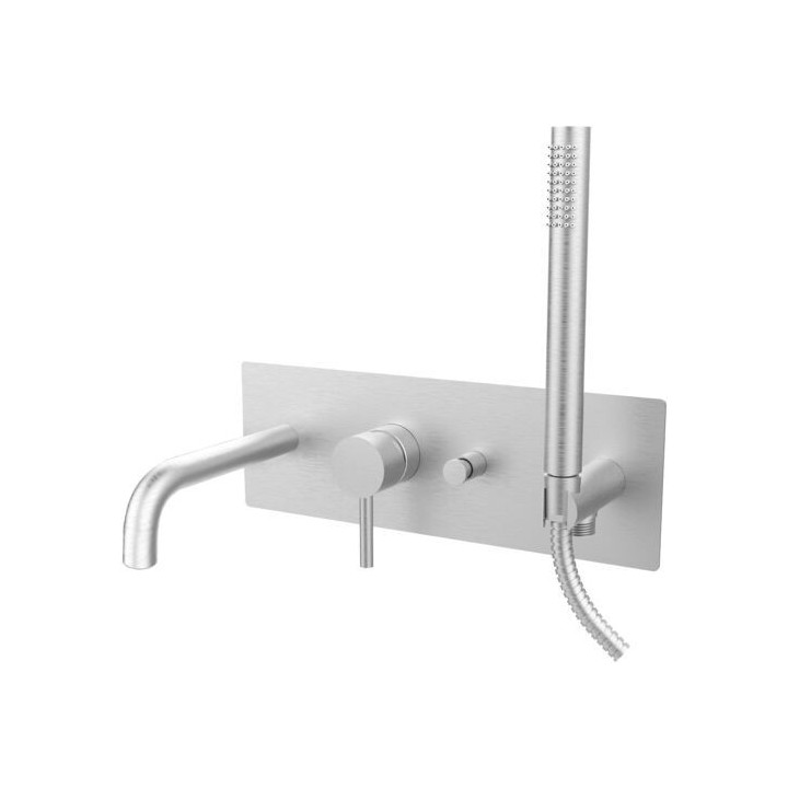 Bateria wannowa PAFFONI LIGHT stal szczotkowana LIG001ST