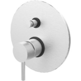 Bateria podtynkowa 2-drożna PAFFONI LIGHT stal szczotkowana LIG015ST