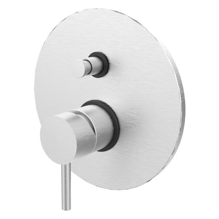 Bateria podtynkowa 2-drożna PAFFONI LIGHT stal szczotkowana LIG015ST