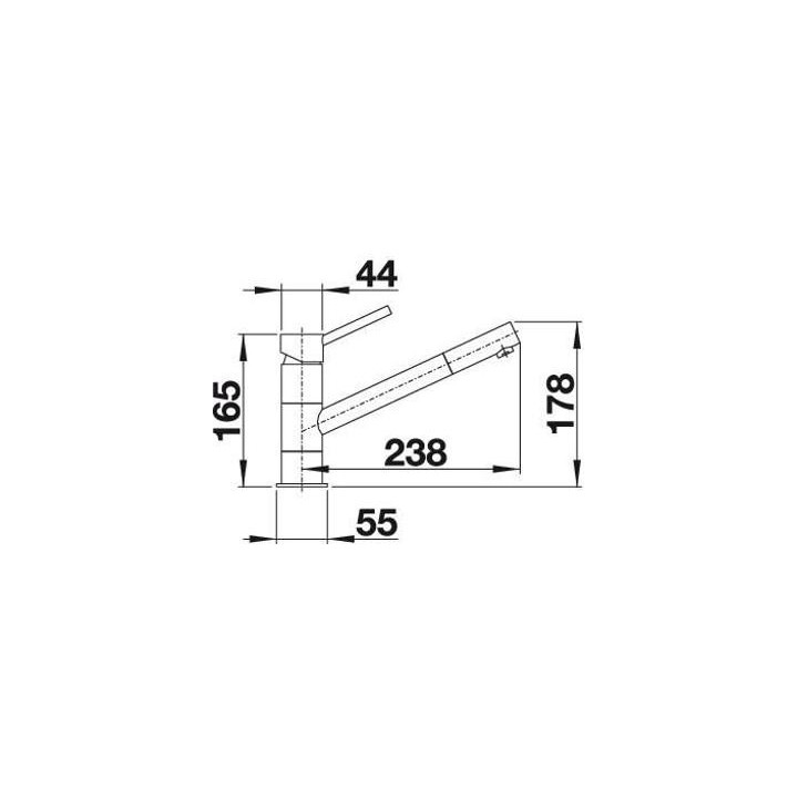 Bateria kuchenna stojąca BLANCO KANO chrom 521502