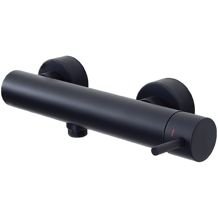 Bateria natryskowa ścienna korpus PAFFONI LIGHT czarny mat LIG168NO