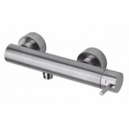 Bateria natryskowa ścienna korpus PAFFONI LIGHT stal szczotkowana LIG168ST
