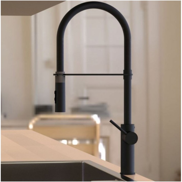 Bateria zlewozmywakowa PAFFONI LIGHT czarny mat LIG179NONO