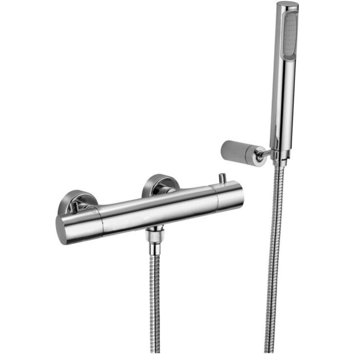Bateria natryskowa ścienna PAFFONI LIGHT chrom LIQ168DCR