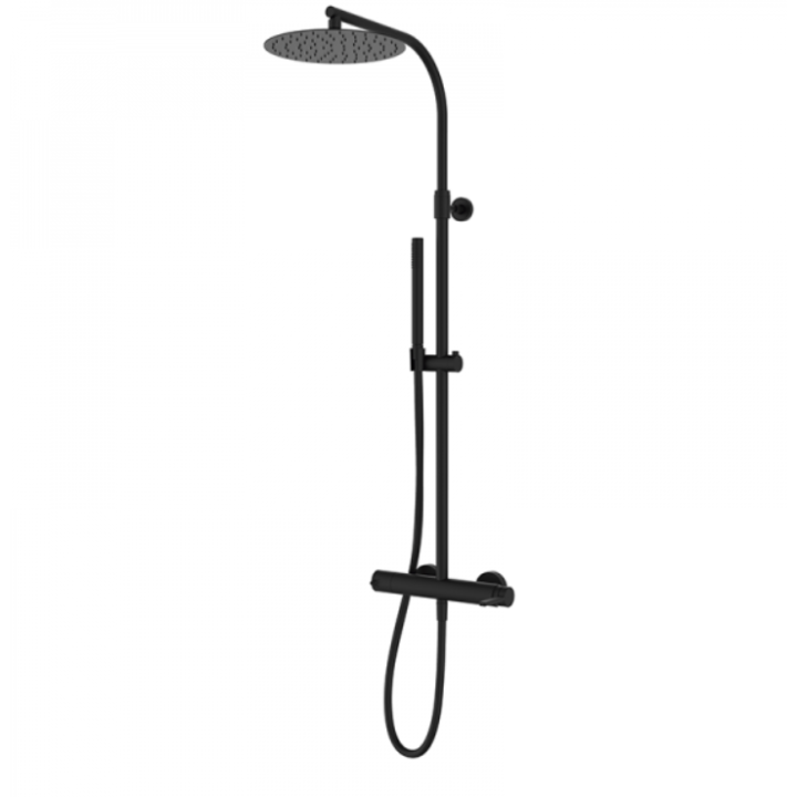 Zestaw natryskowy GRB Axis zintegrowany czarny 74499742