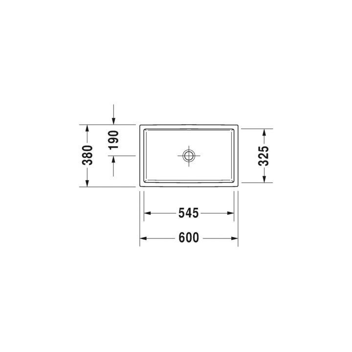 Umywalka nablatowa Duravit Vero Air 60x38 cm biała 2351600000