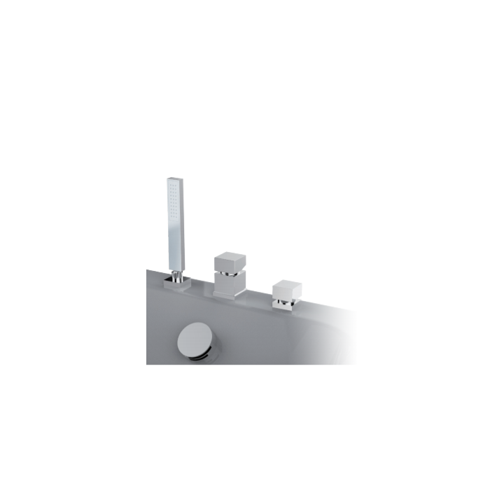 Bateria wannowa stojąca GRB Kala z zestawem chrom 60231600