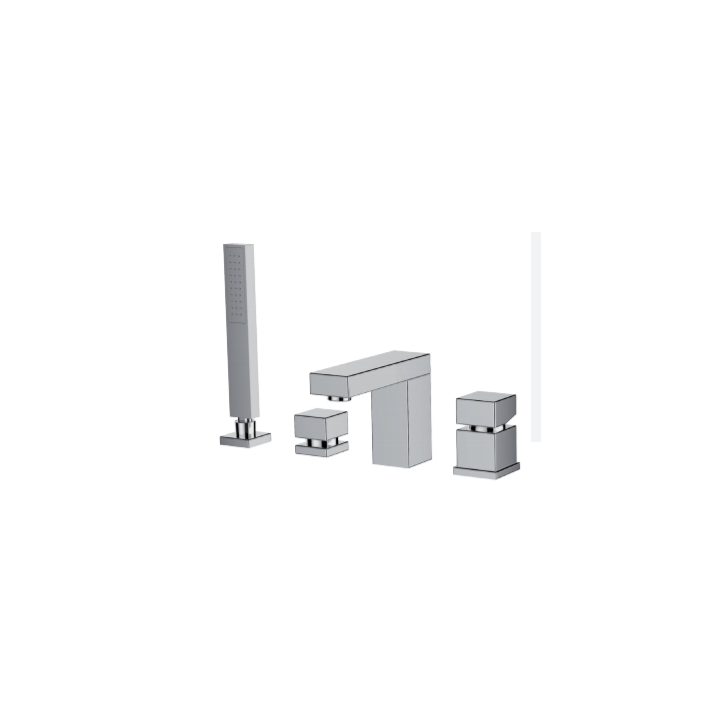 Bateria wannowa stojąca GRB Kala z zestawem 4 otw. chrom 60233600