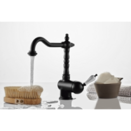 Bateria umywalkowa GRB Classical Retro 1866 bez korka czarna 910720