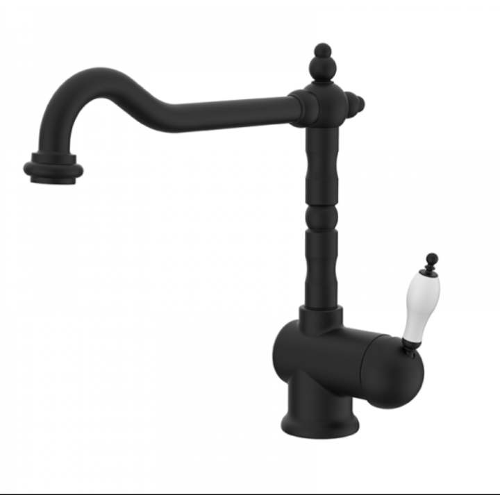 Bateria umywalkowa GRB Classical Retro 1866 bez korka czarna 910720