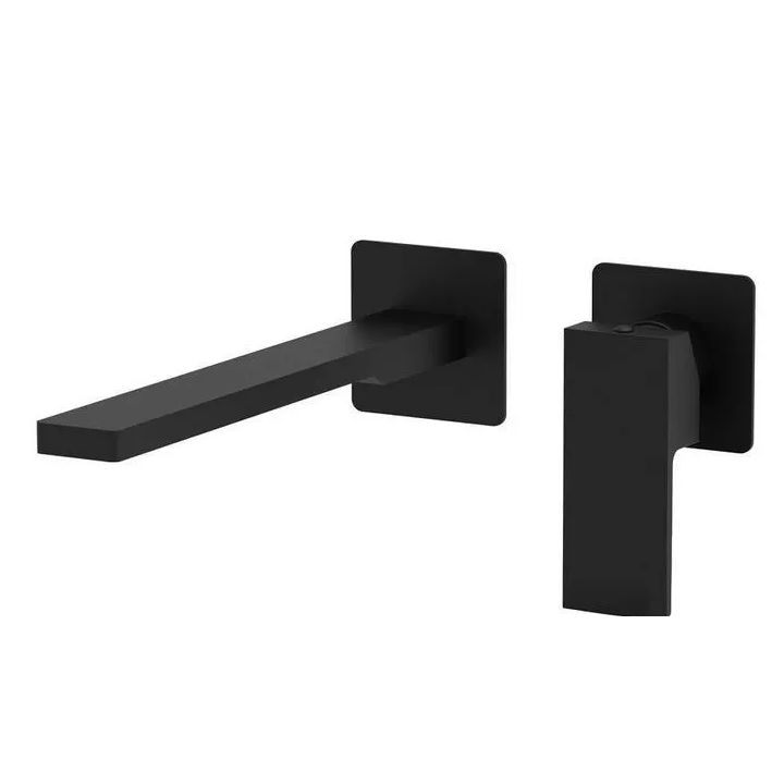 Bateria umywalkowa podtynkowa 200 mm PAFFONI ELLE czarny mat EL105NO70