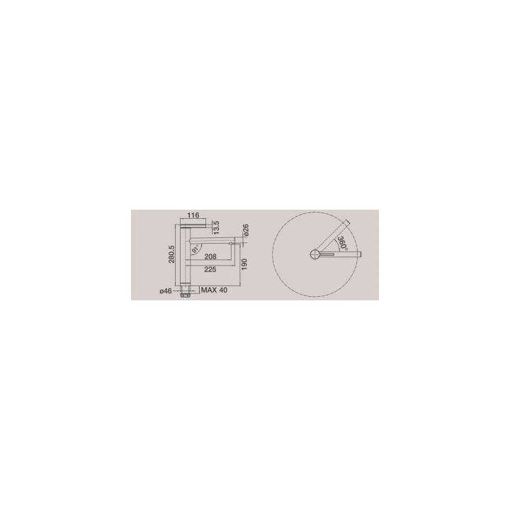 Bateria kuchenna stojąca BLANCO LINEE chrom 517594