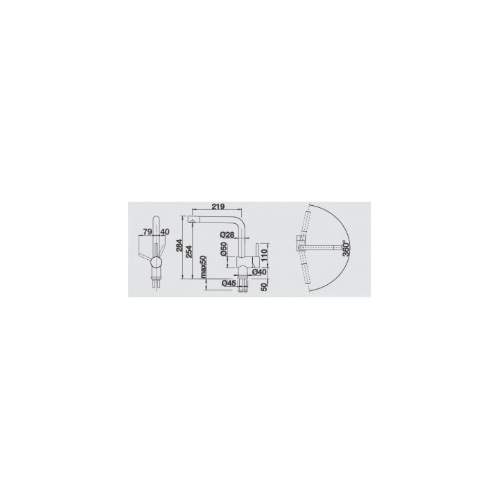 Bateria kuchenna stojąca BLANCO LINUS tartufo 517622