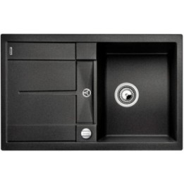 Zlewozmywak kuchenny, wpuszczany, odwracalny BLANCO METRA 45S 780x500 mm korek automatyczny, antracyt 513035