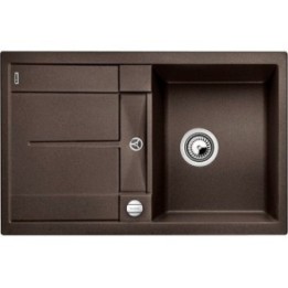 Zlewozmywak kuchenny, wpuszczany, odwracalny BLANCO METRA 45S 780x500 mm korek automatyczny, kawa 515038