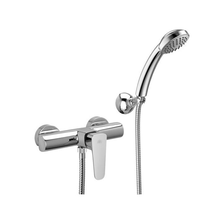 Bateria natryskowa ścienna PAFFONI SLY chrom SY168DCR