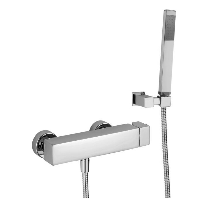 Bateria natryskowa ścienna PAFFONI LEVEL chrom LEC168DCR