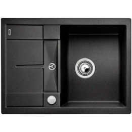 Zlewozmywak kuchenny, wpuszczany, odwracalny BLANCO METRA 45S COMPACT 680x500 mm korek automatyczny, antracyt 519572
