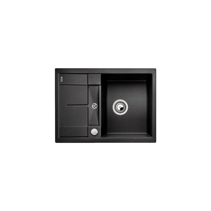 Zlewozmywak kuchenny, wpuszczany, odwracalny BLANCO METRA 45S COMPACT 680x500 mm korek automatyczny, antracyt 519572