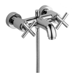 Bateria wannowa ścienna korpus PAFFONI QUATTRO chrom QTV022CR