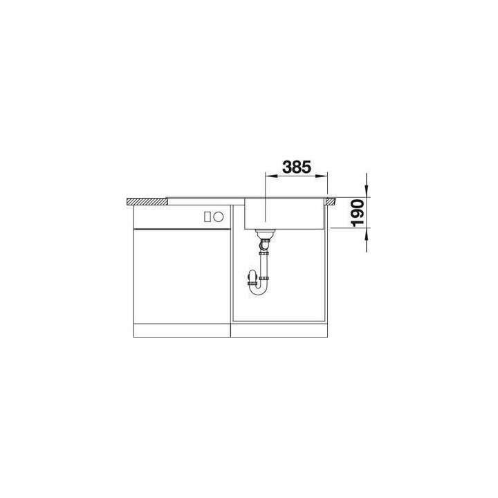 Zlewozmywak kuchenny, wpuszczany, odwracalny BLANCO METRA XL 6S 1000x500 mm korek automatyczny, tartufo 517360