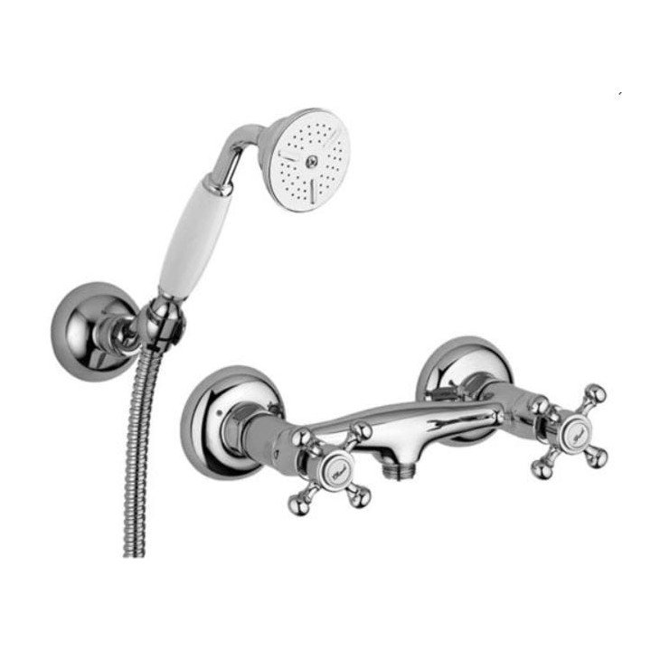 Bateria natryskowa ścienna PAFFONI BELINDA miedziana FBLV168DRM