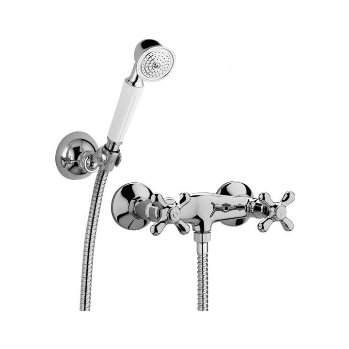 Bateria natryskowa ścienna PAFFONI IRIS chrom IRV168DCR