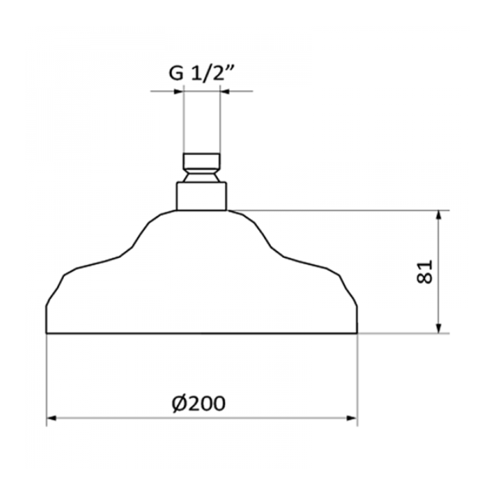 Deszczownica GRB 1866 200mm stary mosiądz 058199