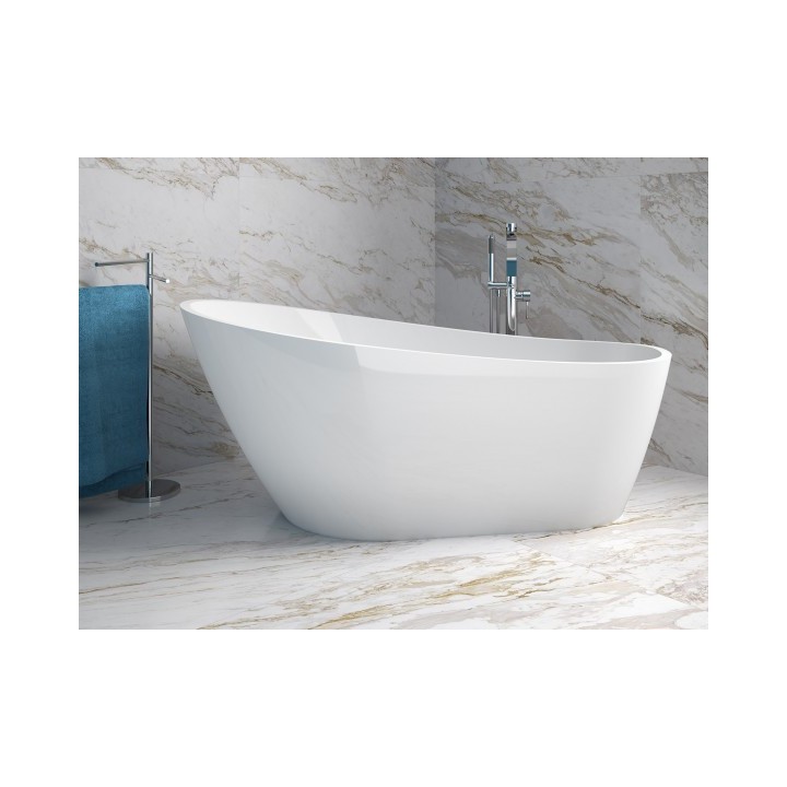 WANNA WOLNOSTOJĄCA BESCO MELODY 170x80CM BIAŁA WAS-170-M