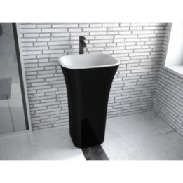 Umywalka wolnostojąca BESCO ASSOS B&W 40x50x85cm black&white UMD-A-WOBW