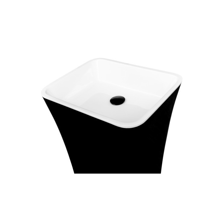 Umywalka wolnostojąca BESCO ASSOS B&W 40x50x85cm black&white UMD-A-WOBW