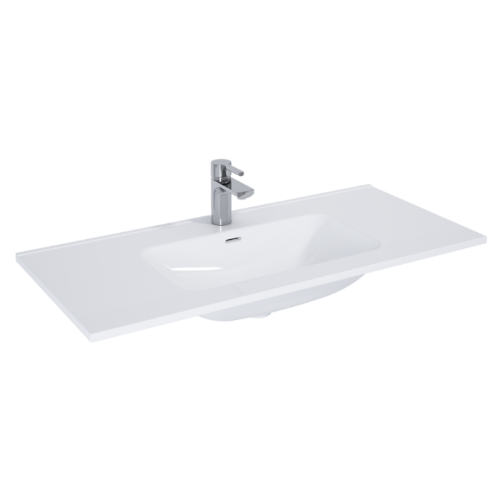 Umywalka meblowa ELITA SKAPPA 100 101.5x1.8x46.6 cm z otw. biała 145855