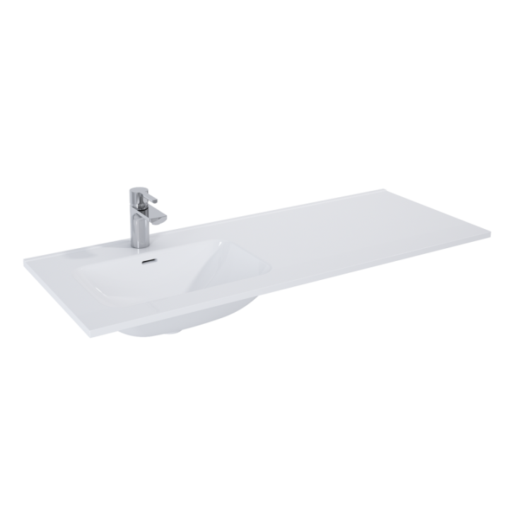 Umywalka meblowa ELITA SKAPPA 120 121x1.8x46.6 cm z otw. biała 145955