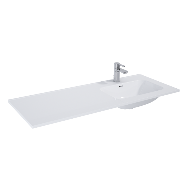 Umywalka meblowa ELITA SKAPPA 120 121x1.8x46.6 cm z otw. biała 145965