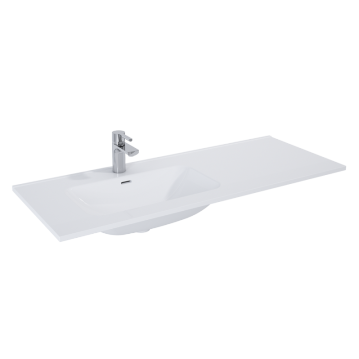 Umywalka meblowa ELITA SKAPPA 120 121x1.8x46.6 cm z otw. biała 145915