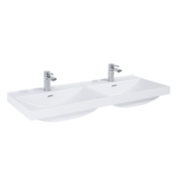 Umywalka ELITA MAXXI 120 DUO 121x17,5x46 cm z 2 otw. biała 145825