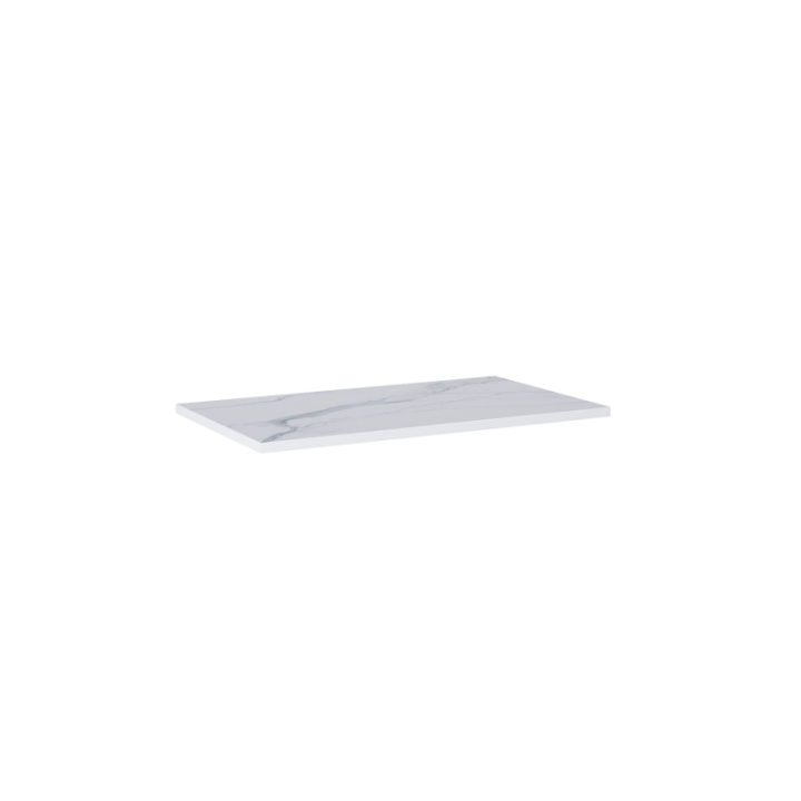 Blat pełny ELITA LOOK 80.6x2x46 cm biały marmur 167401