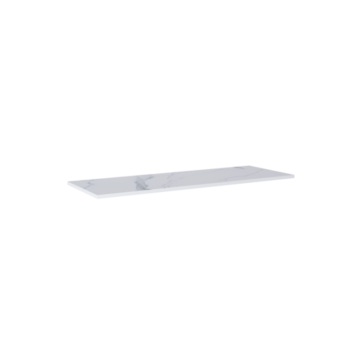 Blat pełny ELITA LOOK 141x2x46 cm biały marmur 167404